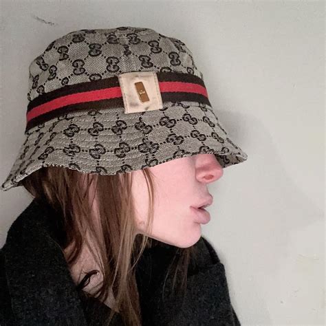 fake bucket hat gucci|faux Gucci hat.